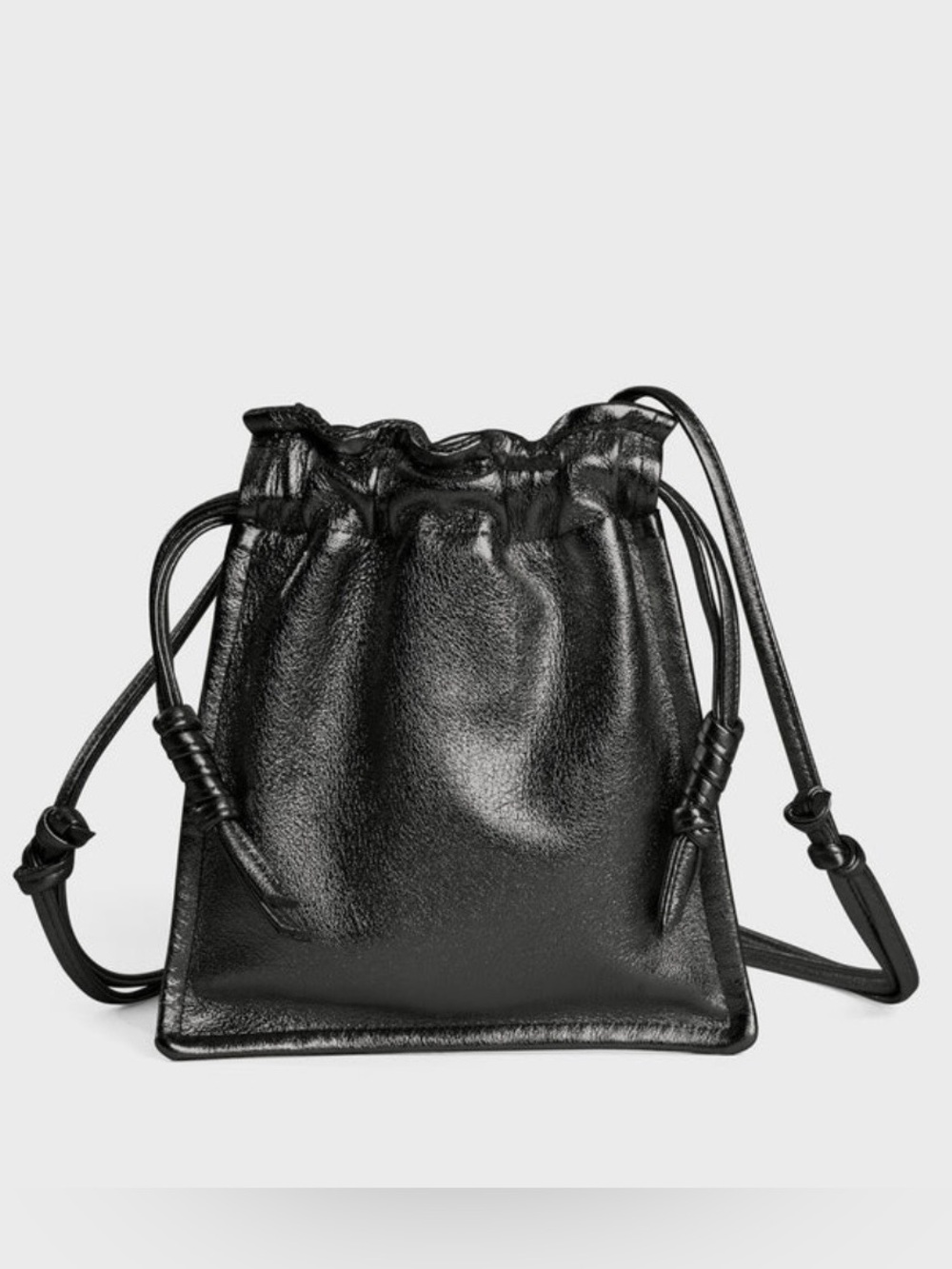 LEMIZ Mini Bowie Drawstring Bag NWT